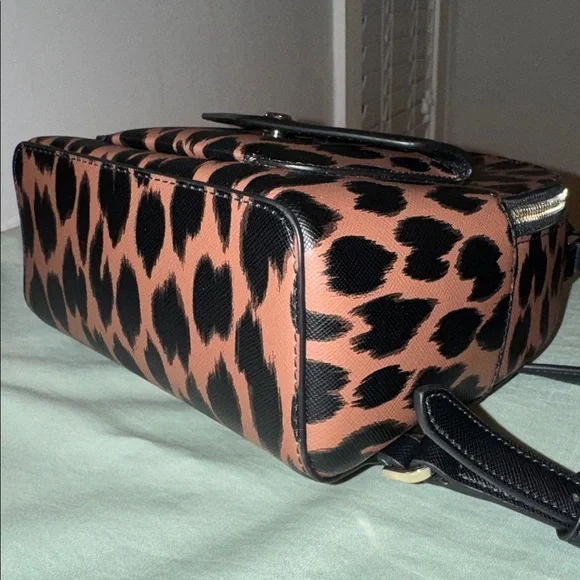 Kate Spade New York Schuyler Mini Backpack Leopard - Picture 5 of 10